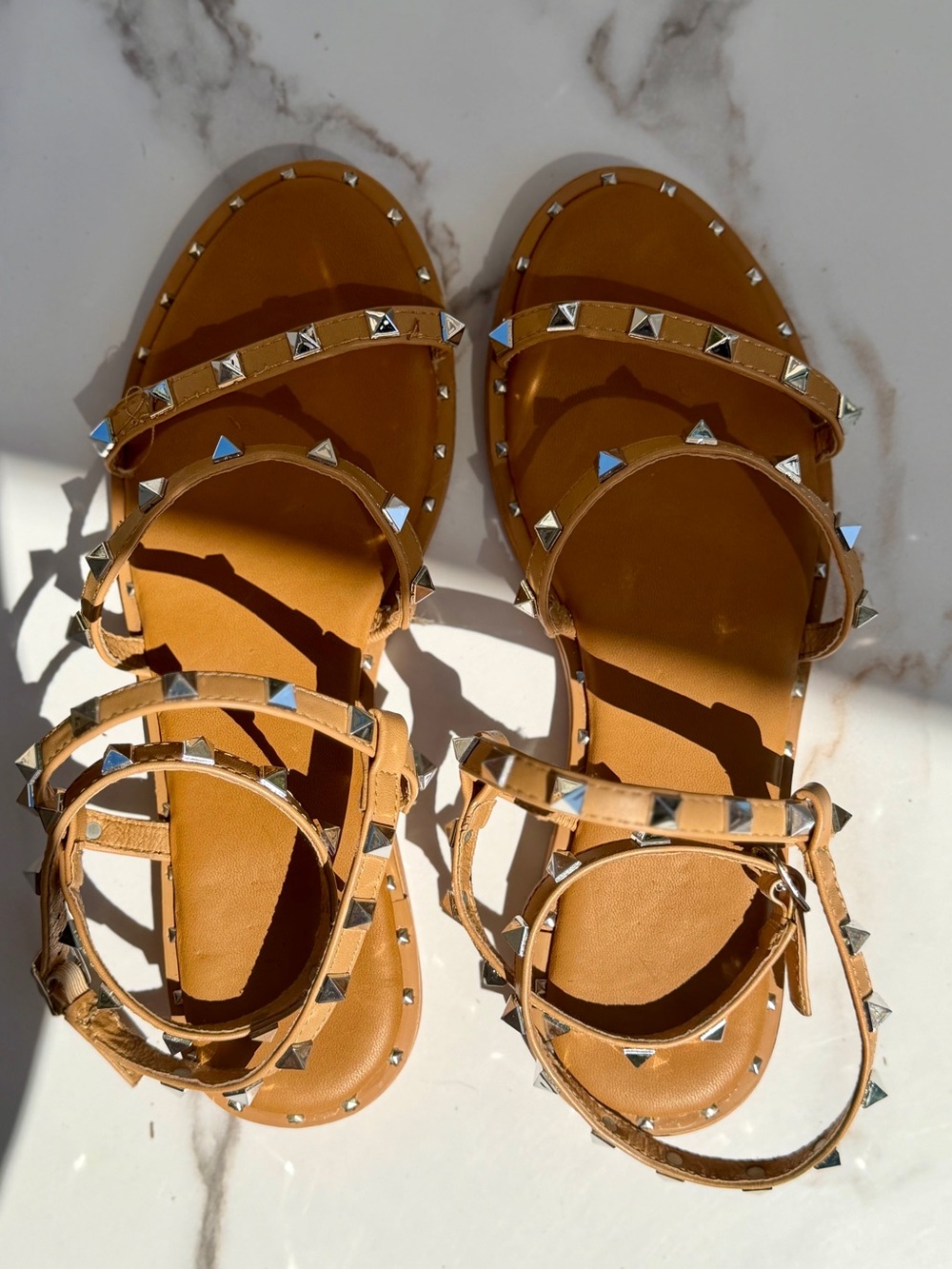 Nicole Miller studded strappy sandals
